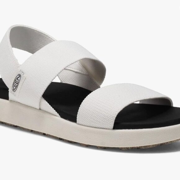 KEEN Women's Elle Backstrap Casual Platform Open Toe Sandal — White/Vapor — Size - Picture 1 of 5